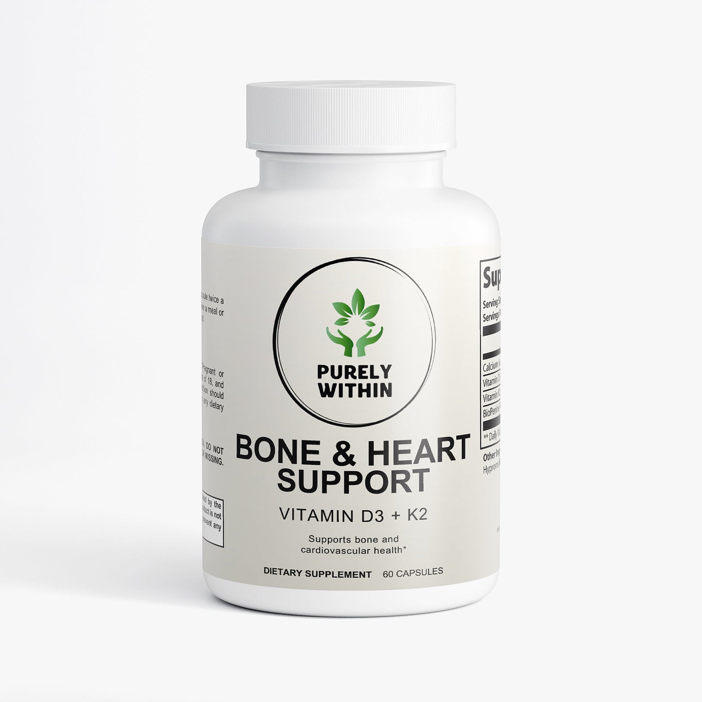 Bone & Heart Support (Vitamin D2 + K3)